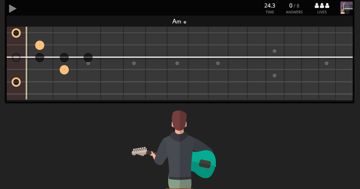 Chord Puzzle ear training game