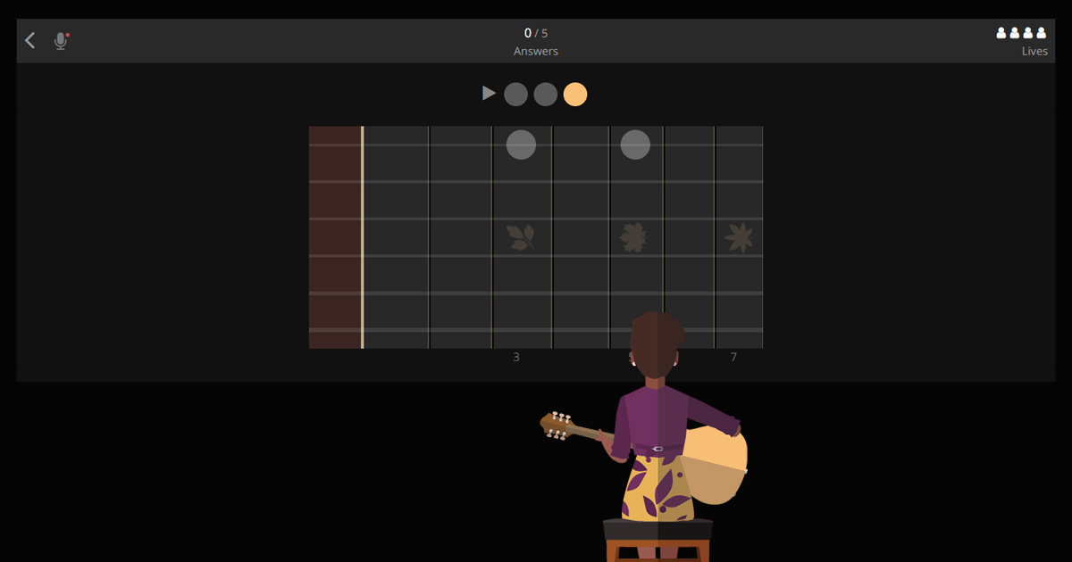 Melody Ninja ear training game